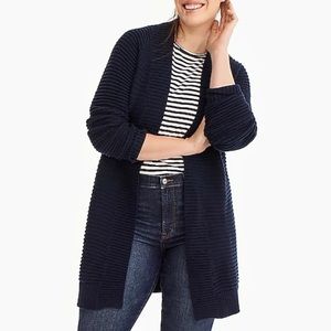 Ribbed Long Cardigan